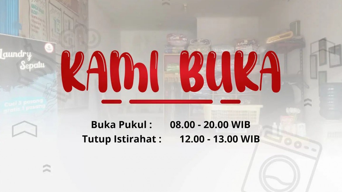 Kami Buka Pukul 08:00-20:00